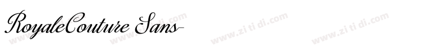 RoyaleCouture Sans字体转换 RoyaleCouture Sans字体转换